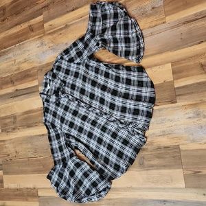 Cato blouse, size Large, black & white